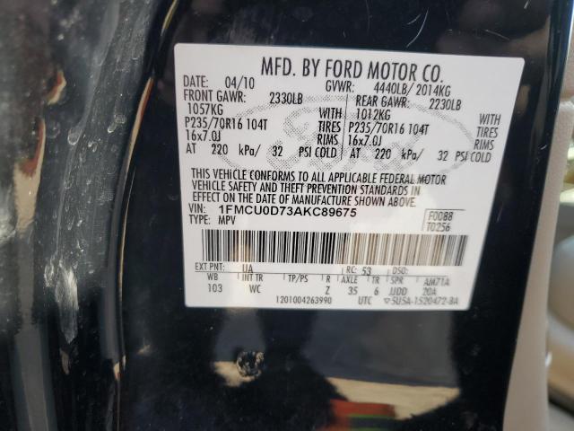 2010 FORD ESCAPE XLT - 1FMCU0D73AKC89675