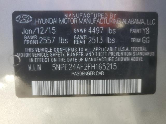 2015 HYUNDAI SONATA SE #3281789900