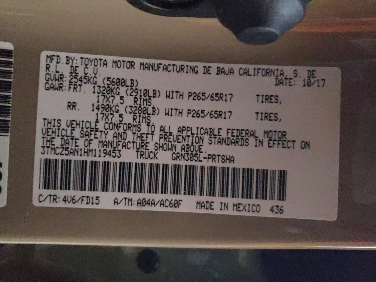 TOYOTA TACOMA DOUBLE CAB