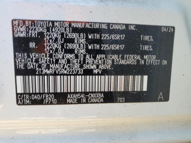 2024 TOYOTA RAV4 LE - 2T3MWRFV5RW223733