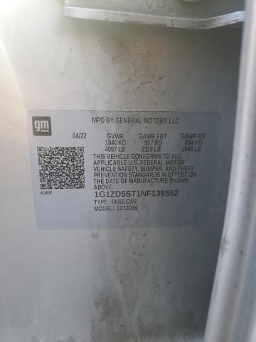 2022 CHEVROLET MALIBU LT 1G1ZD5ST1NF139552