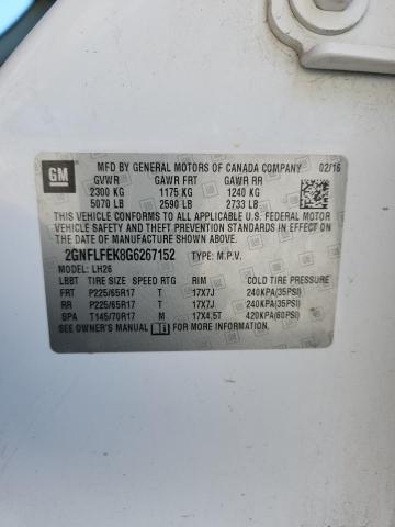 2016 CHEVROLET EQUINOX LT - 2GNFLFEK8G6267152