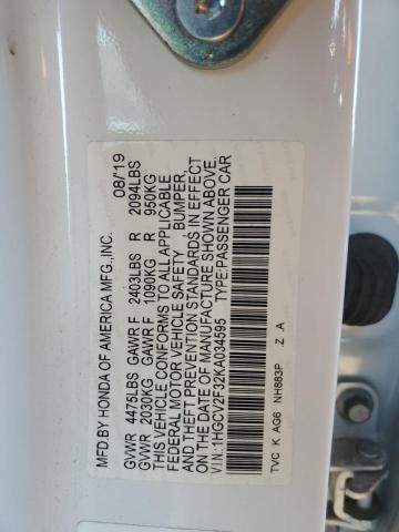 2019 HONDA ACCORD SPO - 1HGCV2F32KA034595