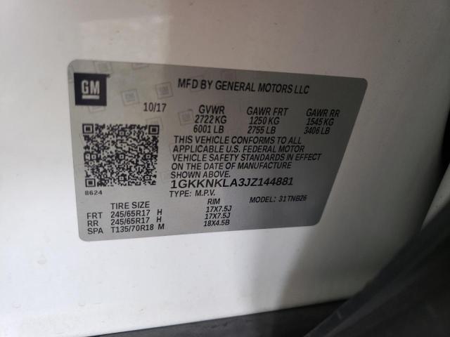 2018 GMC ACADIA SLE - 1GKKNKLA3JZ144881