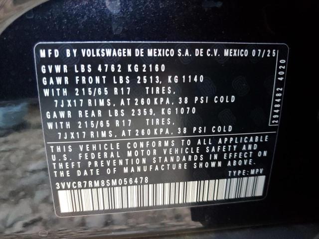 2025 VOLKSWAGEN TIGUAN S #3303800425