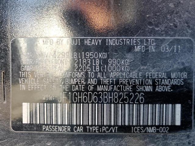 2011 SUBARU IMPREZA OU #3260509325