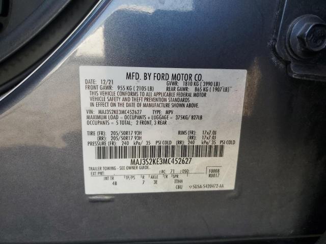 2021 FORD ECOSPORT T - MAJ3S2KE3MC452627