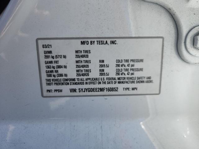 2021 TESLA MODEL Y #3281635399