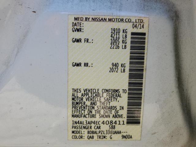 2014 NISSAN ALTIMA 2.5 - 1N4AL3AP4EC408411