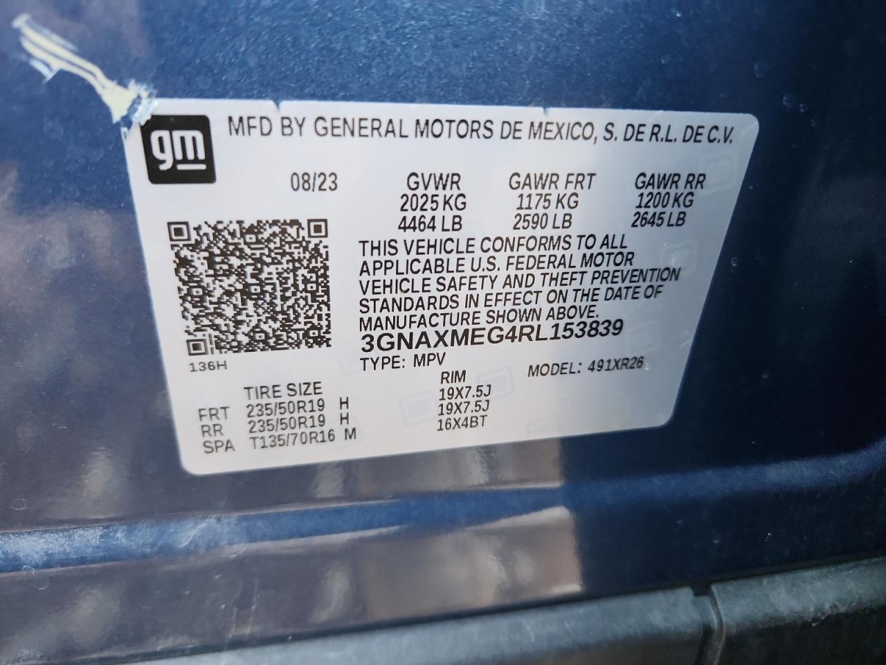 CHEVROLET EQUINOX RS