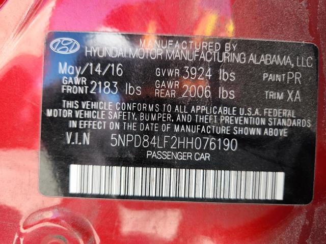 2017 HYUNDAI ELANTRA SE - 5NPD84LF2HH076190