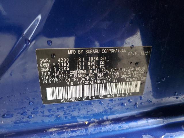 2022 SUBARU IMPREZA PR - 4S3GKAD69N3605153