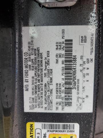 2016 FORD FUSION TIT - 3FA6P0K90GR135884
