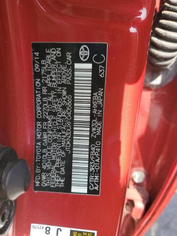 2015 TOYOTA PRIUS JTDKN3DUXF0405865