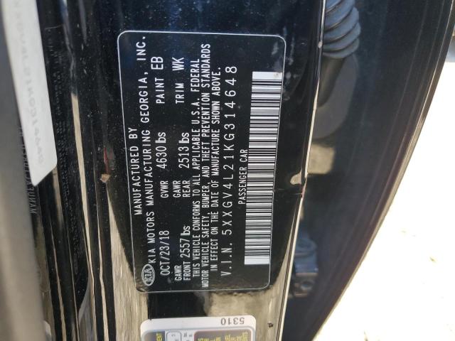 2019 KIA OPTIMA SXL 5XXGV4L21KG314648