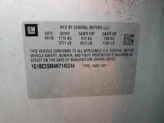 2017 CHEVROLET CRUZE LS - 1G1BC5SM4H7145244