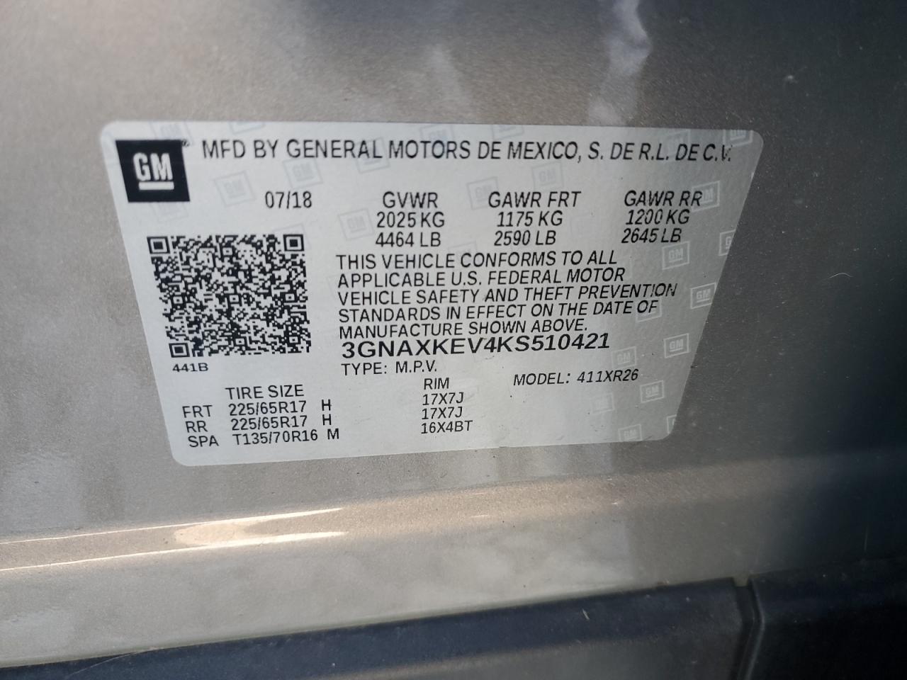 CHEVROLET EQUINOX LT