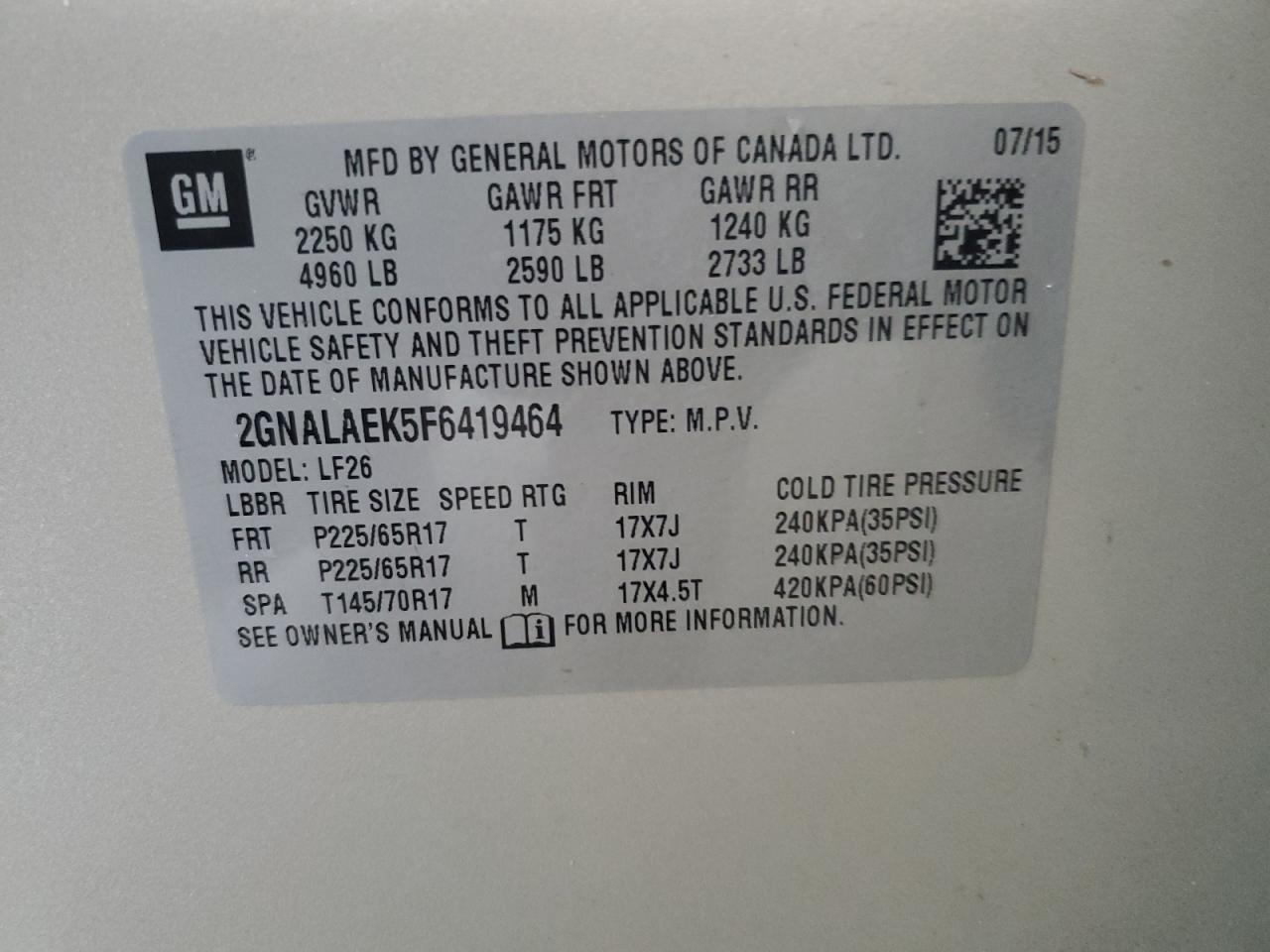 CHEVROLET EQUINOX LS