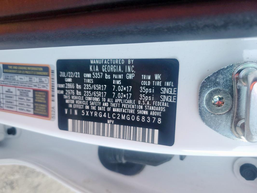 2021 KIA SORENTO LX - 5XYRG4LC2MG068378