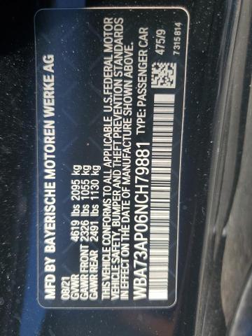 2022 BMW 430XI - WBA73AP06NCH79881