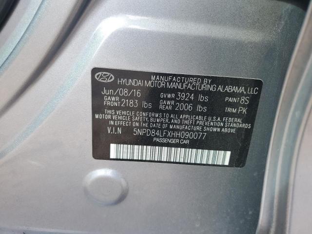 2017 HYUNDAI ELANTRA SE - 5NPD84LFXHH090077