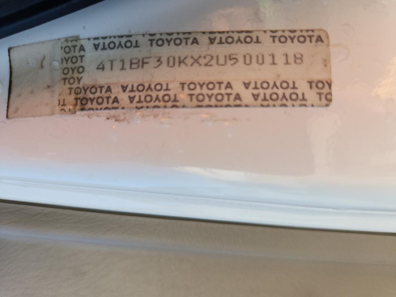 Lot #3282771287 2002 TOYOTA CAMRY LE