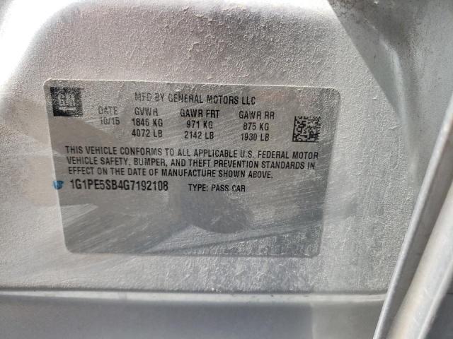 2016 CHEVROLET CRUZE LIMI 1G1PE5SB4G7192108