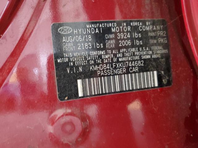 2019 HYUNDAI ELANTRA SE - KMHD84LFXKU744682