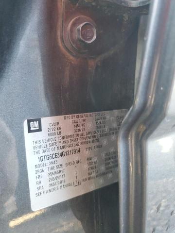 2016 GMC CANYON SLE 1GTG6CE34G1217914