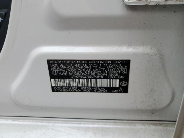 2011 LEXUS IS 250 - JTHCF5C27B5049898