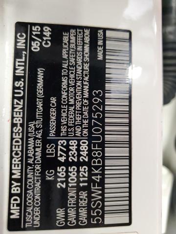 2015 MERCEDES-BENZ C 300 4MAT 55SWF4KB8FU075293