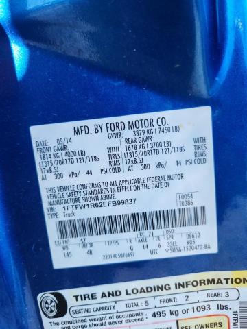 2014 FORD F150 SVT R - 1FTFW1R62EFB99837