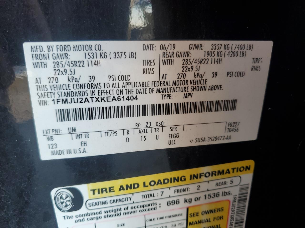 FORD EXPEDITION LIMITED