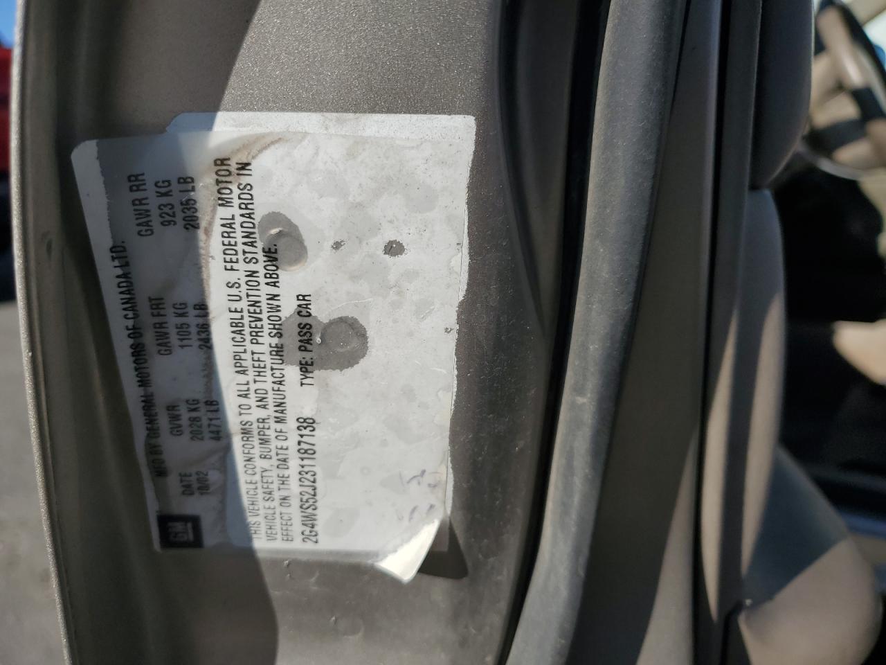 Lot #3285582298 2003 BUICK CENTURY CU