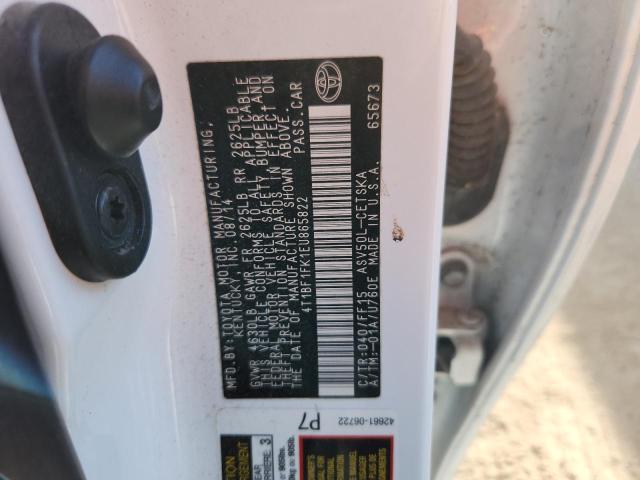 2014 TOYOTA CAMRY L #3290400762