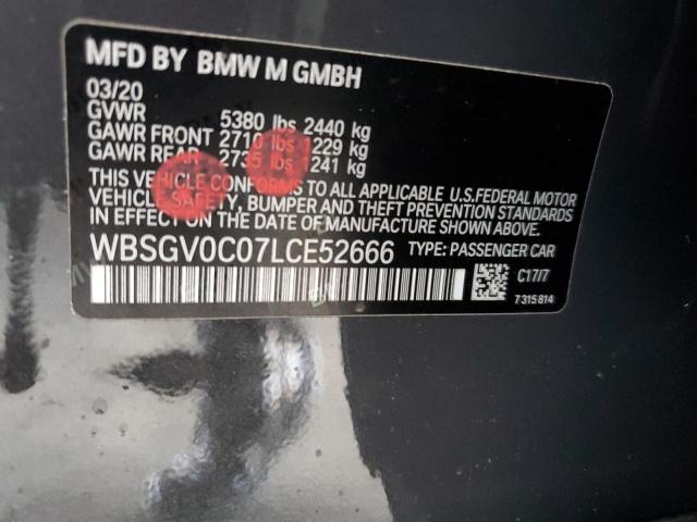 2020 BMW M8 - WBSGV0C07LCE52666