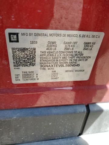 2020 CHEVROLET EQUINOX LT - 3GNAXTEV0LS604545