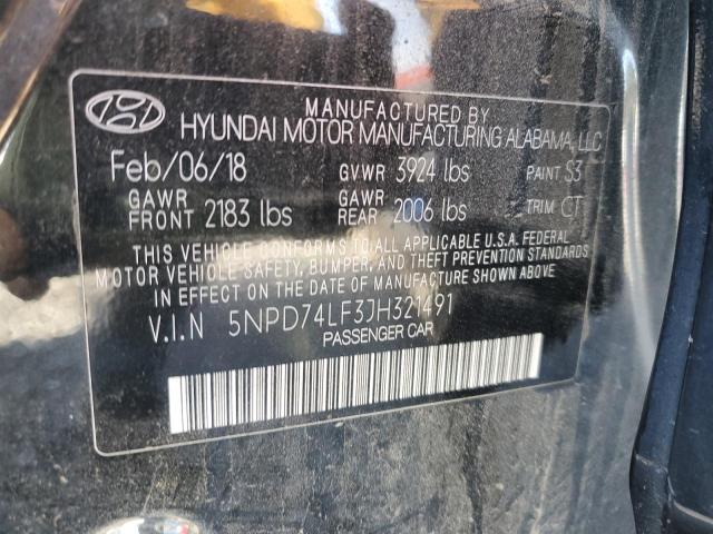 2018 HYUNDAI ELANTRA SE #3318070369