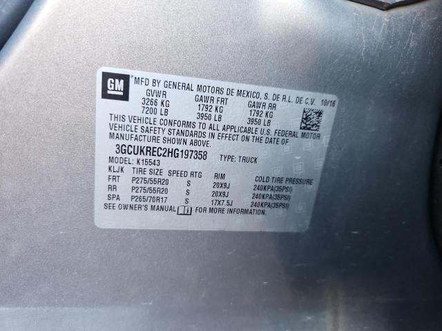 2017 CHEVROLET SILVERADO - 3GCUKREC2HG197358