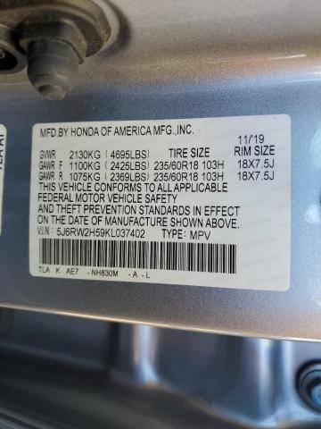 2019 HONDA CR-V EX #3284954928