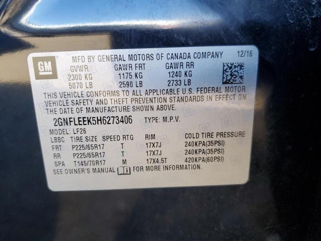 2017 CHEVROLET EQUINOX LS - 2GNFLEEK5H6273406