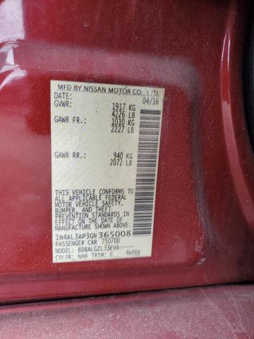 2016 NISSAN ALTIMA 2.5 - 1N4AL3AP3GN365008