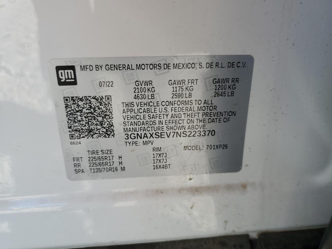 CHEVROLET EQUINOX LS