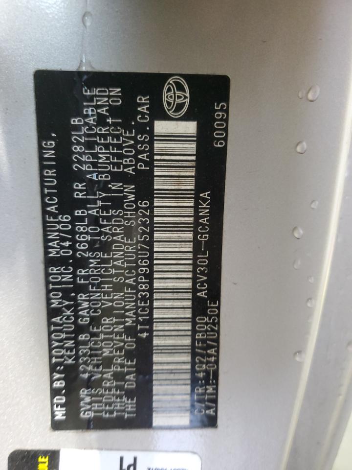 Lot #3281636398 2006 TOYOTA CAMRY SOLA