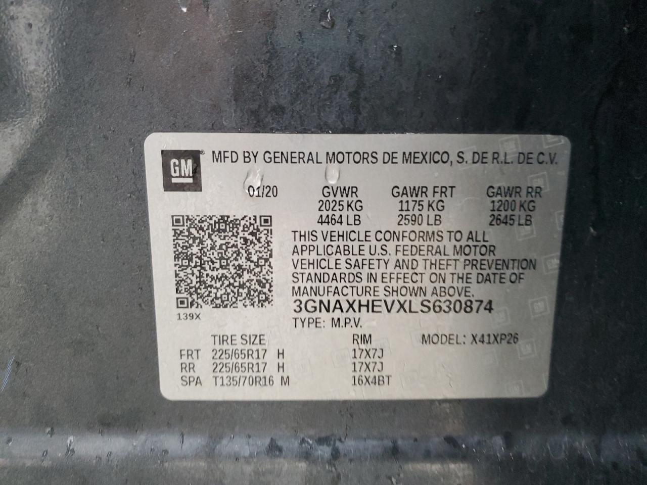 CHEVROLET EQUINOX LS