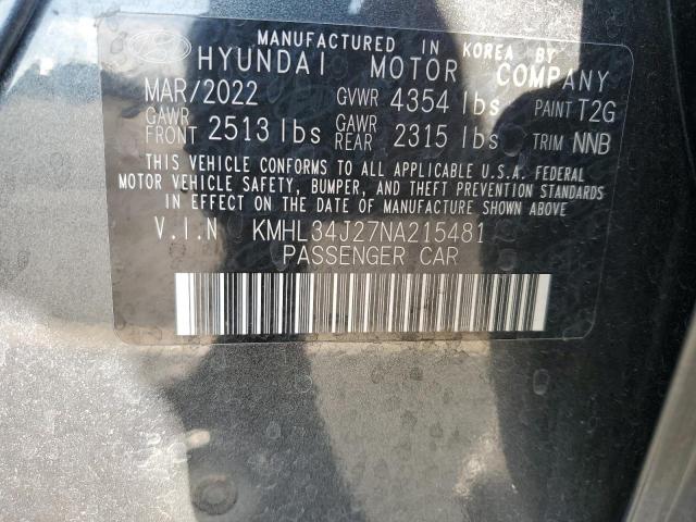 2022 HYUNDAI SONATA LIM #3297910777