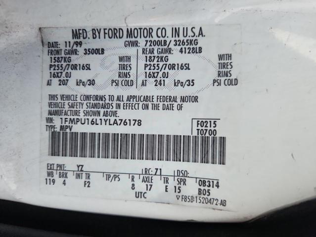 2000 FORD EXPEDITION #3293882616