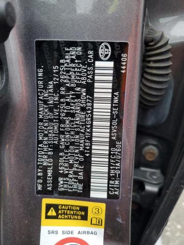 2016 TOYOTA CAMRY LE #3291060174