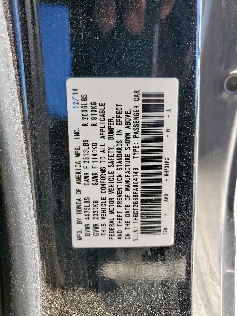 2015 HONDA ACCORD EXL - 1HGCT2B88FA004143