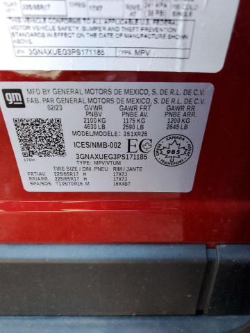 2023 CHEVROLET EQUINOX LT - 3GNAXUEG3PS171185